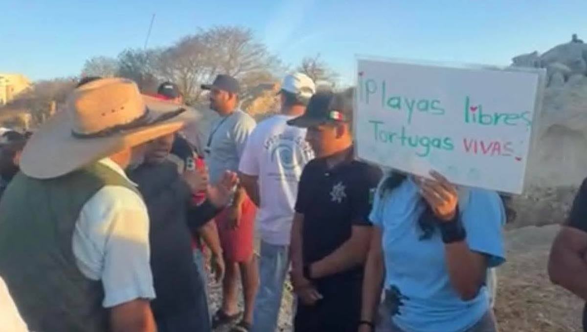 Protestan en Punta Mita por daños en zona de desove de tortugas