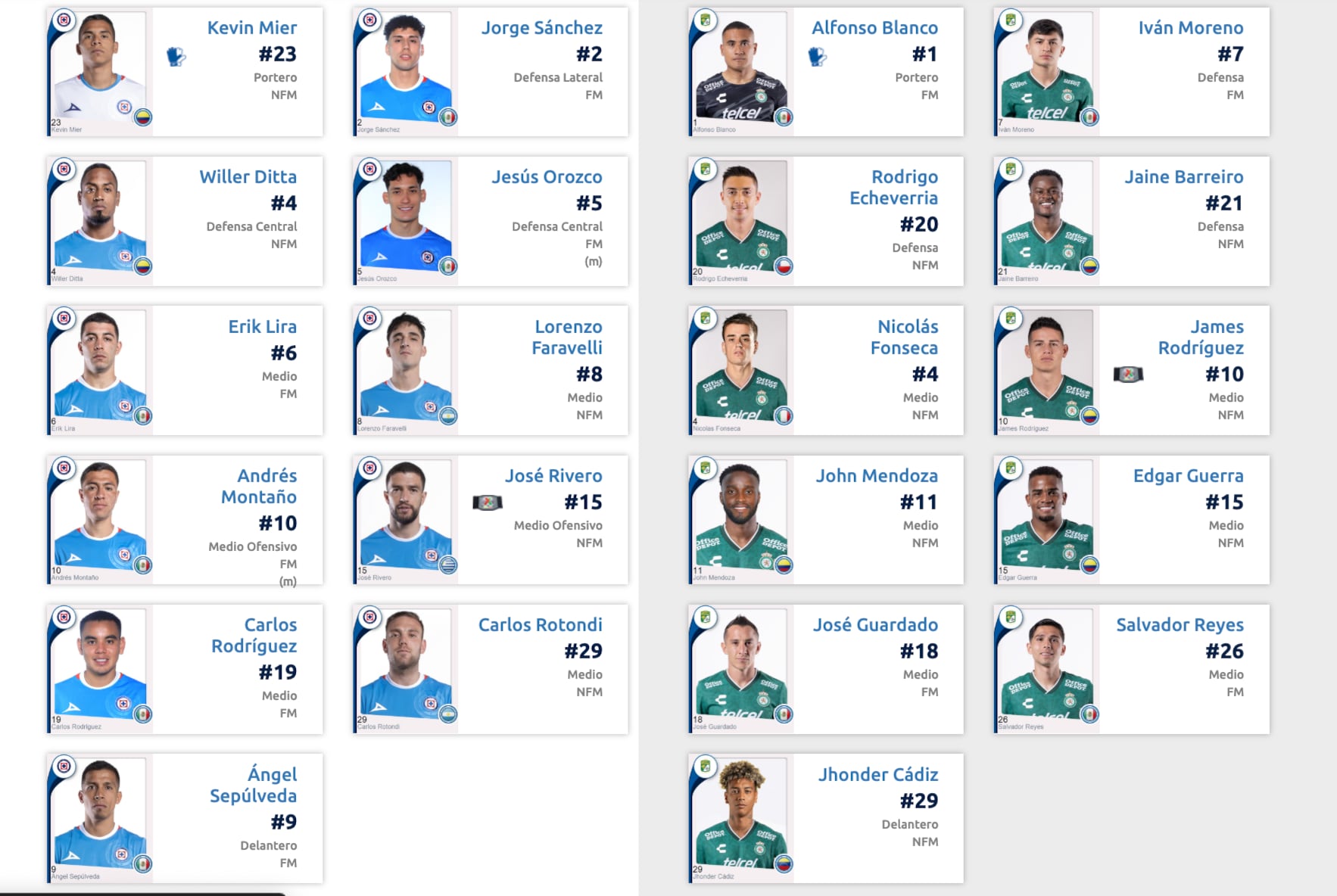 Cruz Azul vs León en vivo: Listas las alineaciones del partido