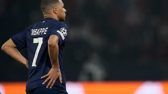 Kylian Mbappé con el PSG.