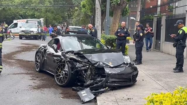 Buscan al conductor del Porsche que provocó brutal choque en Polanco