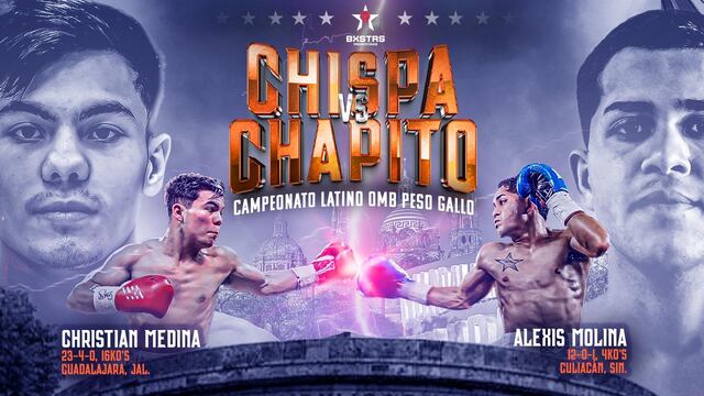 Chispa Medina vs Chapito Molina: dónde y a qué hora ver la pelea por el título de la OMB