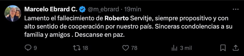 Muerte de Roberto Servitje