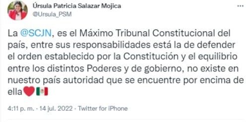 Úrsula Patricia Salazar, sobrina de AMLO, aparece a lado de Santiago Nieto