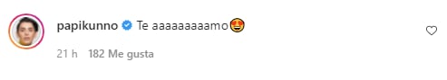 Kunno le dice a Bárbara de Regil, te amo.