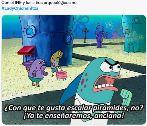 Memes de Lady Chichén Itzá tras subir la pirámide de Kukulcán