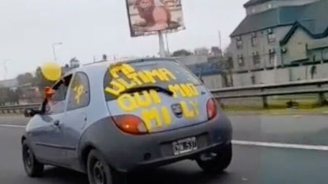 Celebran con caravana "última quimio"