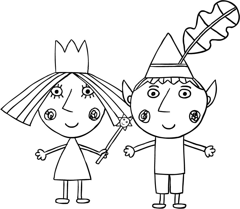 El pequeño reino de Ben y Holly: 7 dibujos bonitos para colorear con magia