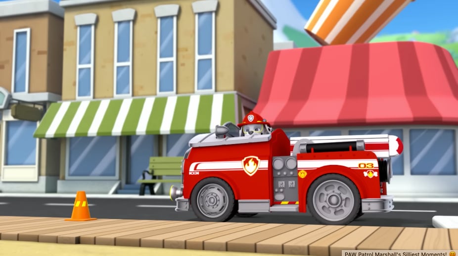 Marshall de Paw Patrol por el Día Mundial de la Comedia del Arte