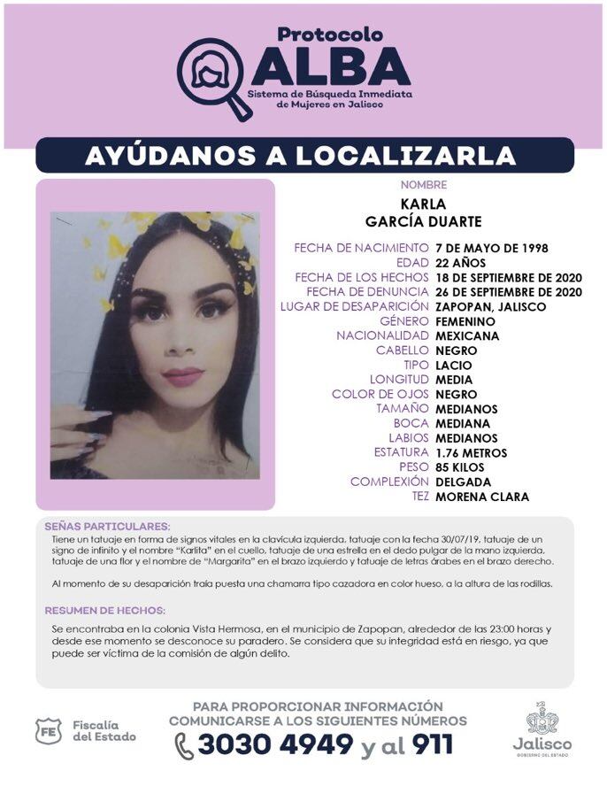 Ficha de búsqueda de Karla
