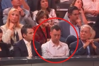 Captan a Luis Donaldo Colosio Riojas dormido durante informe de Héctor García