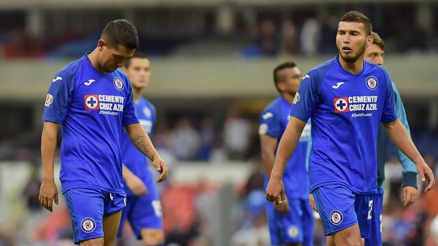 Jugadores de La Máquina tras la derrota vs Atlas
