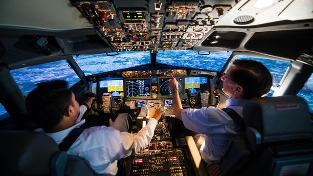 Cabina de avión de Boeing