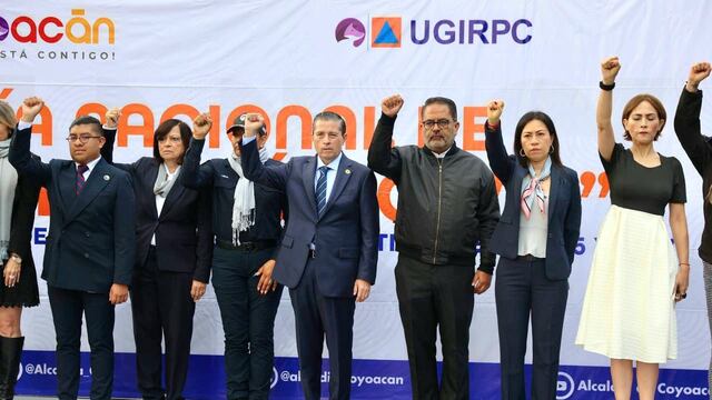 Giovani Gutiérrez participa en simulacro de Coyoacán