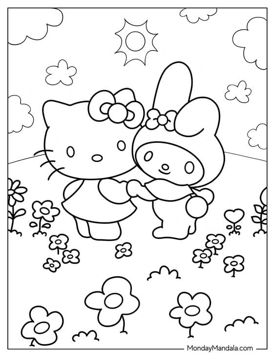 Dibujo de Hello Kitty