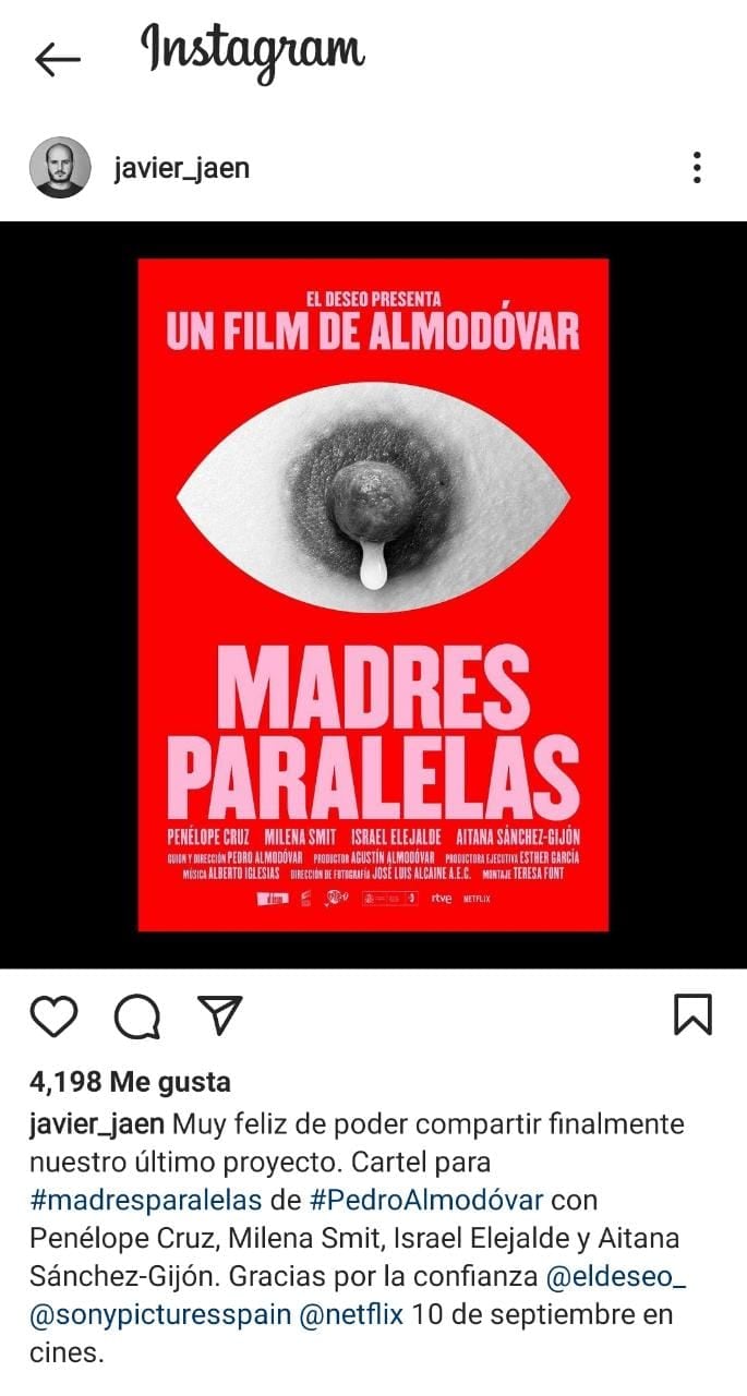 Publicación de Instagram