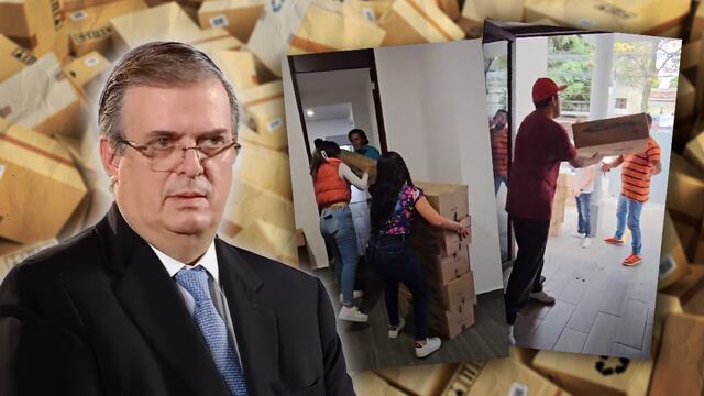 En redes han tundido al equipo de Marcelo Ebrard por supuestamente cargar cajas vacías que debían contener donativos