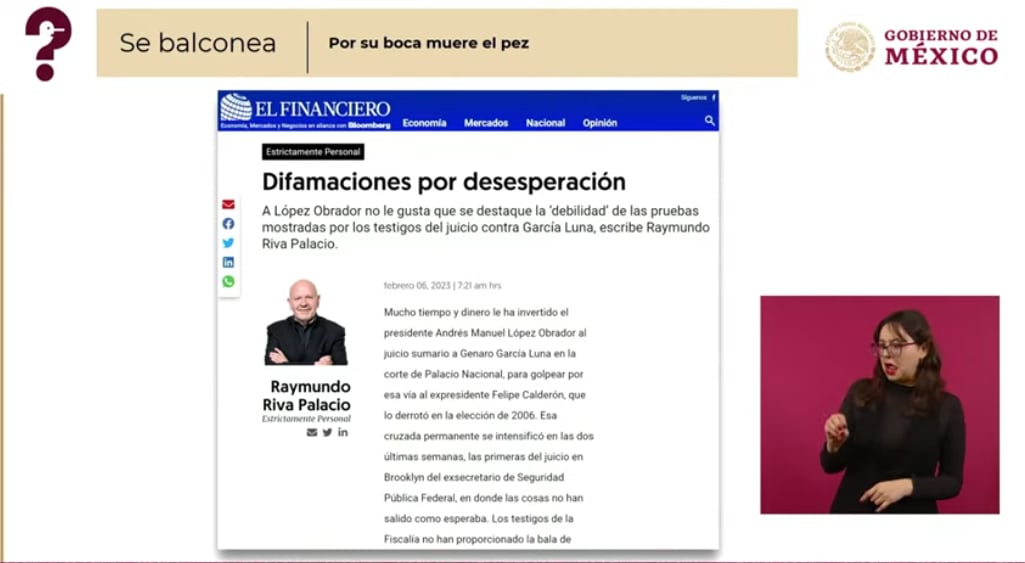 Mentiras de la semana 8 de febrero