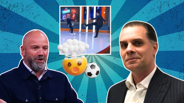 Luis García se vuelve loco en pleno programa y le da tremendos balonazos a Christian Martinoli