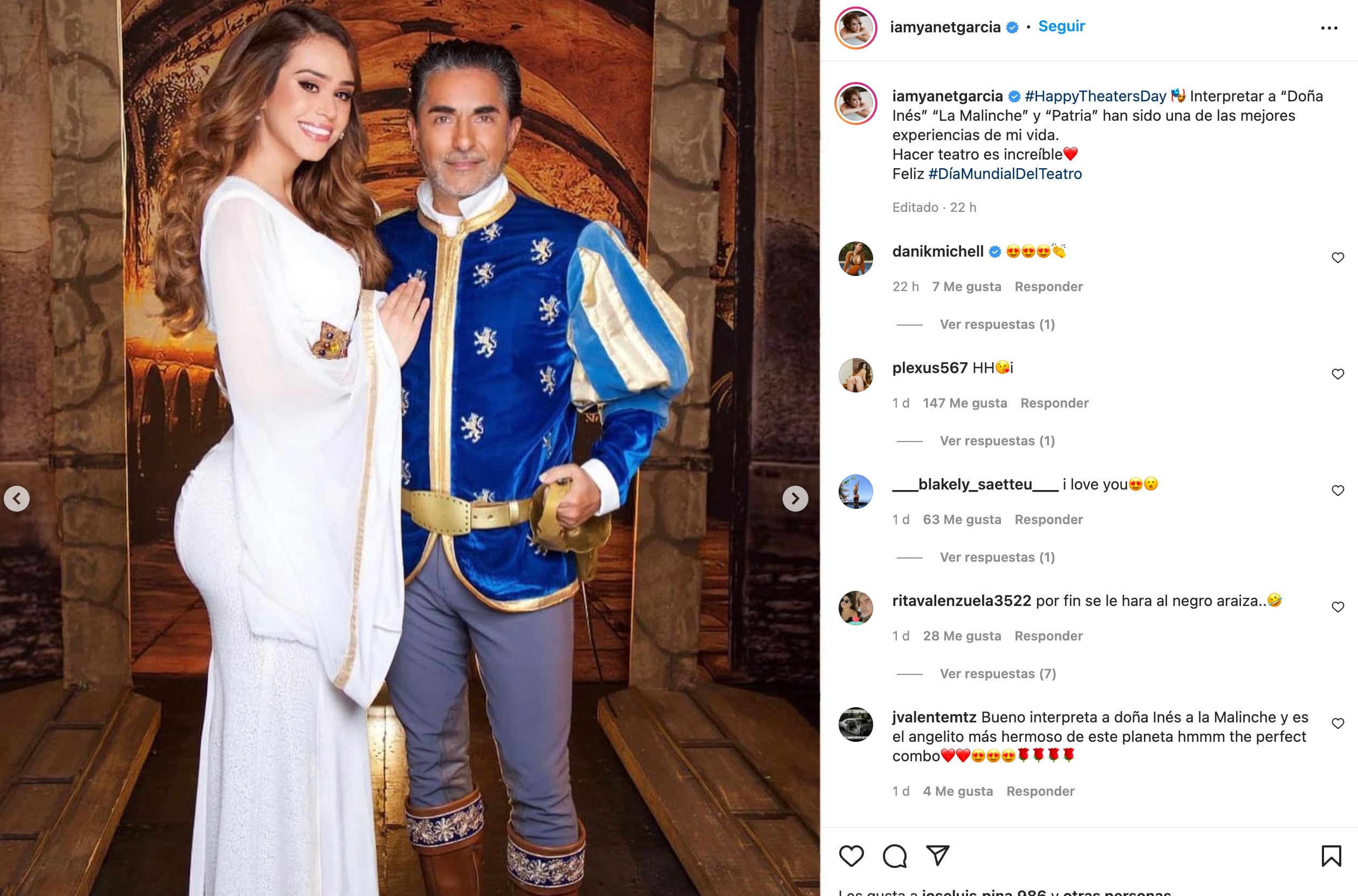 Yanet García y Raúl Araiza