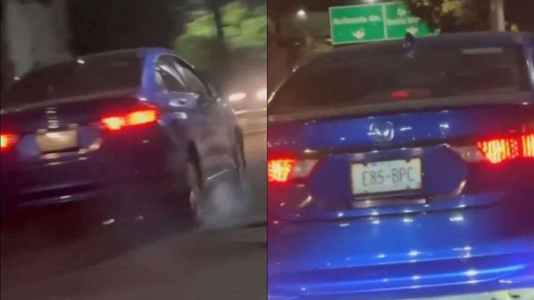 Video que muestra cómo conductora arrastra a motociclista en Iztapalapa por más de un kilómetro