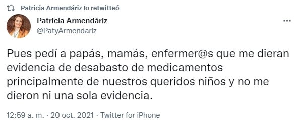 Tuit Patricia Armendáriz