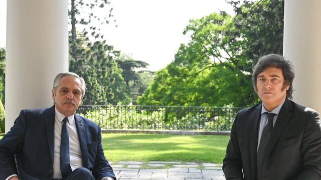 Javier Milei y ALberto Fernández inician transición de gobierno