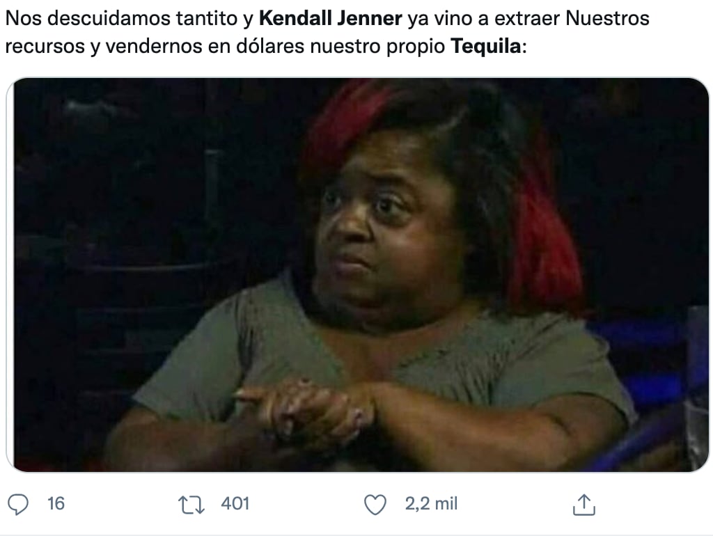 Meme del tequila de Kendall Jenner