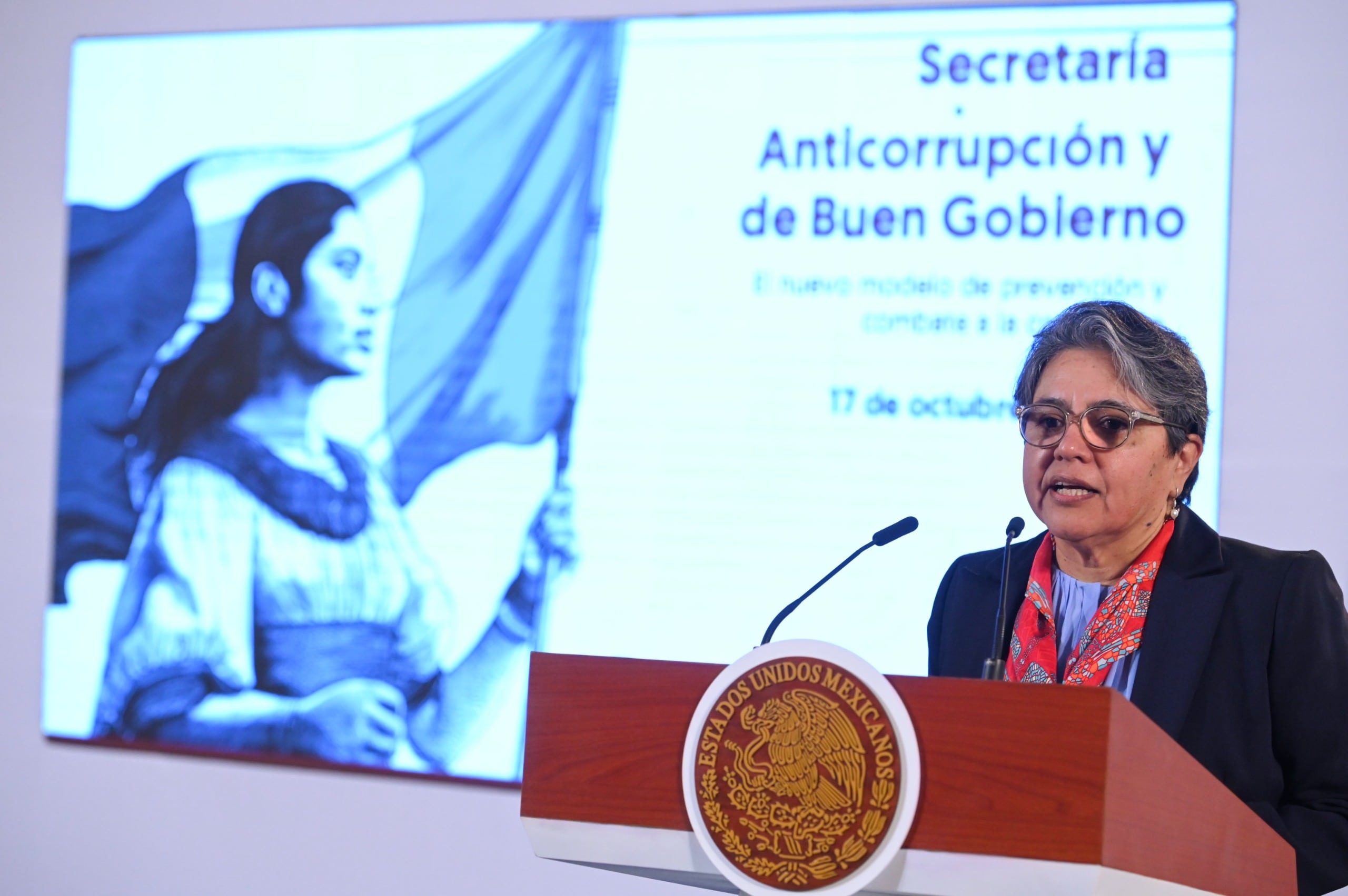 Raquel Buenrostro, titular de la Secretaría Anticorrupción y Buen Gobierno