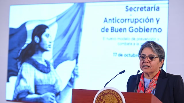 Raquel Buenrostro, titular de la Secretaría Anticorrupción y Buen Gobierno