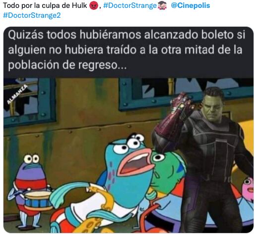 Memes sobre la preventa de boletos para 'Doctor Strange'