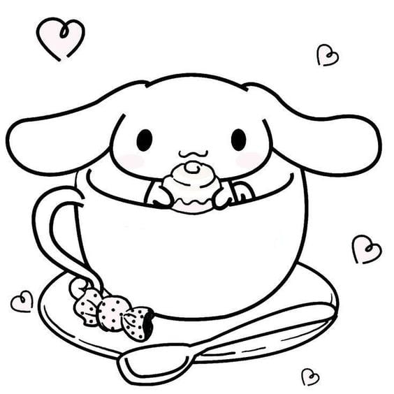 Dibujos de Cinnamoroll para colorear