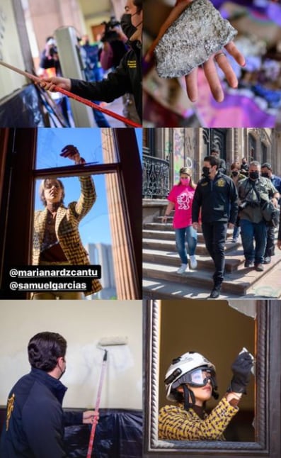 Samuel García y Mariana Rodríguez