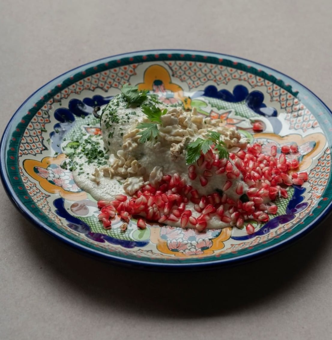 Chiles en Nogada en El Tajín Restaurante