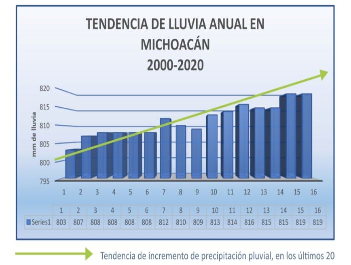 Depende aguacate de Michoacán del 90% de agua de lluvia