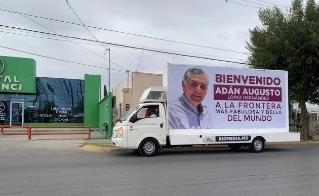 Adán Augusto López es recibido con gritos de ¡presidente, presidente!, en Ciudad Juárez, Chihuahua