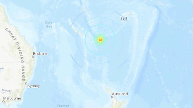 Terremoto cerca de Australia