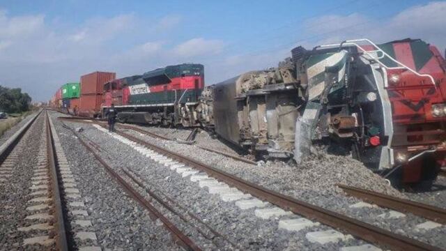 Vuelca tren en Querétaro. 4 lesionados.