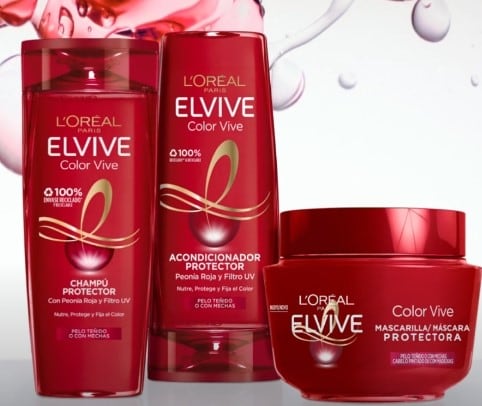 Shampoo Elvive rojo