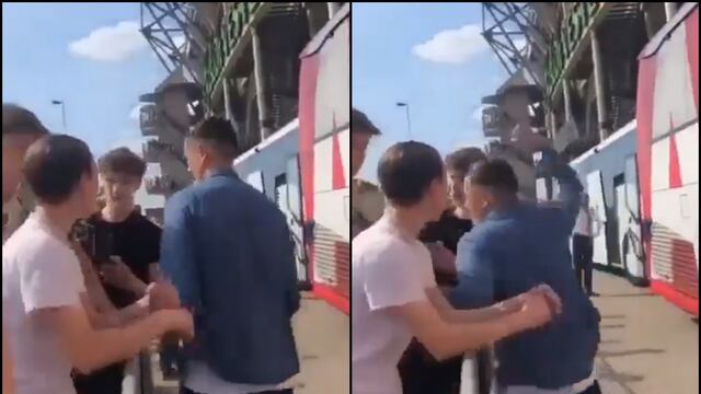 Jugador del Ajax agrede a fan