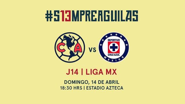 América enfrentará a La Máquina el próximo domingo.