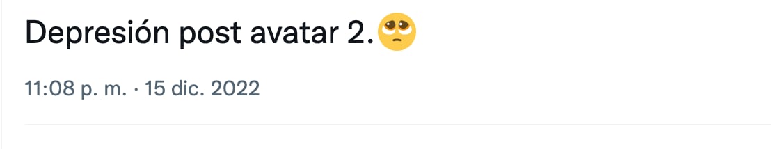 Usuarios reportan depresión post-Avatar 2