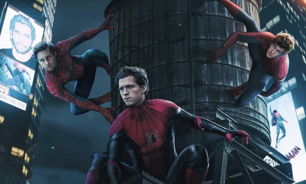 Tom Holland, Tobey Maguire y Andrew Garfield