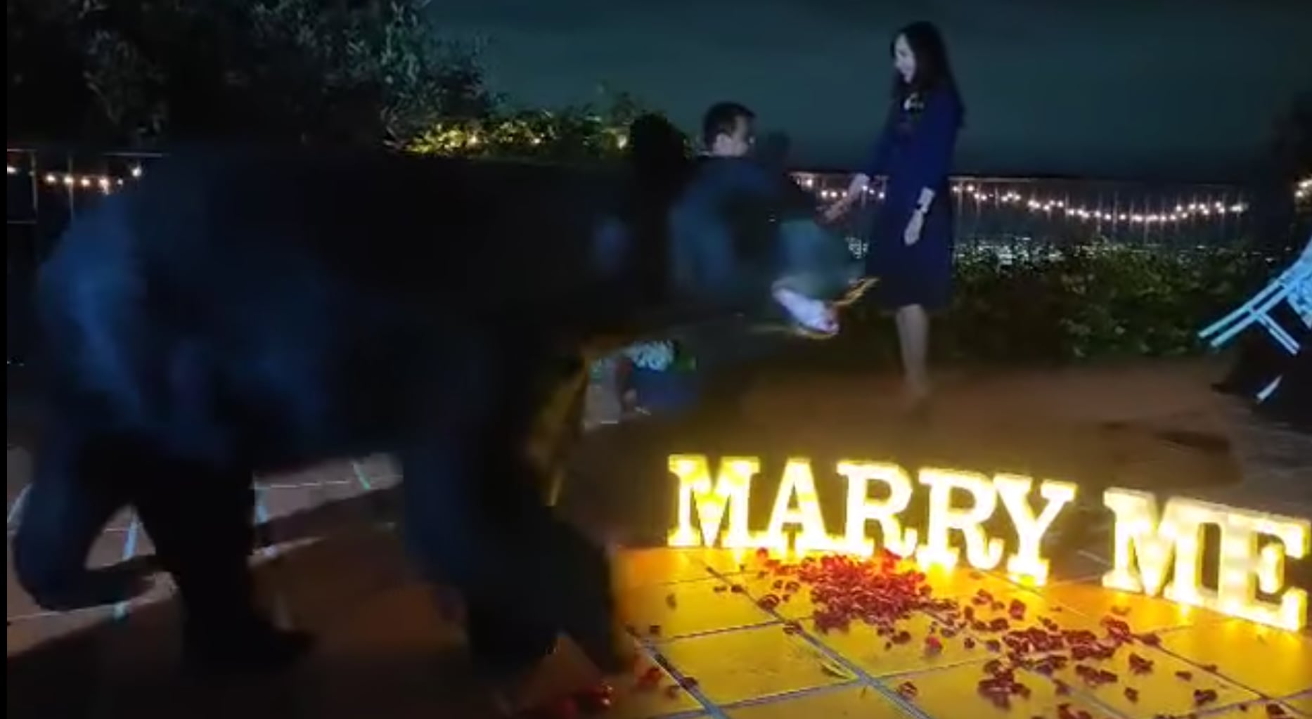 Oso interrumpió una propuesta de matrimonio en San Pedro Garza García