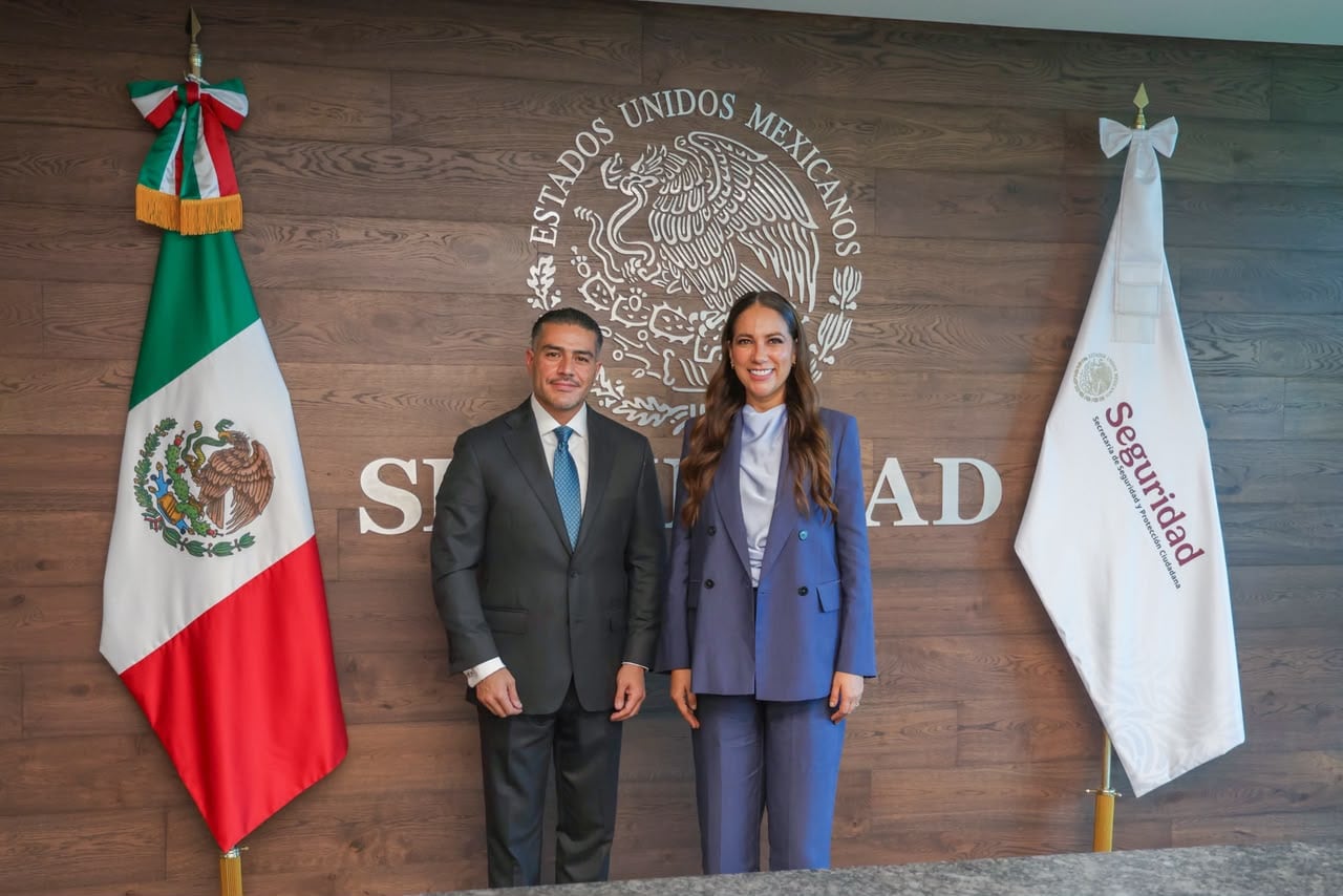 García Harfuch y Libia Dennise acuerdan nuevas acciones de seguridad en Guanajuato.