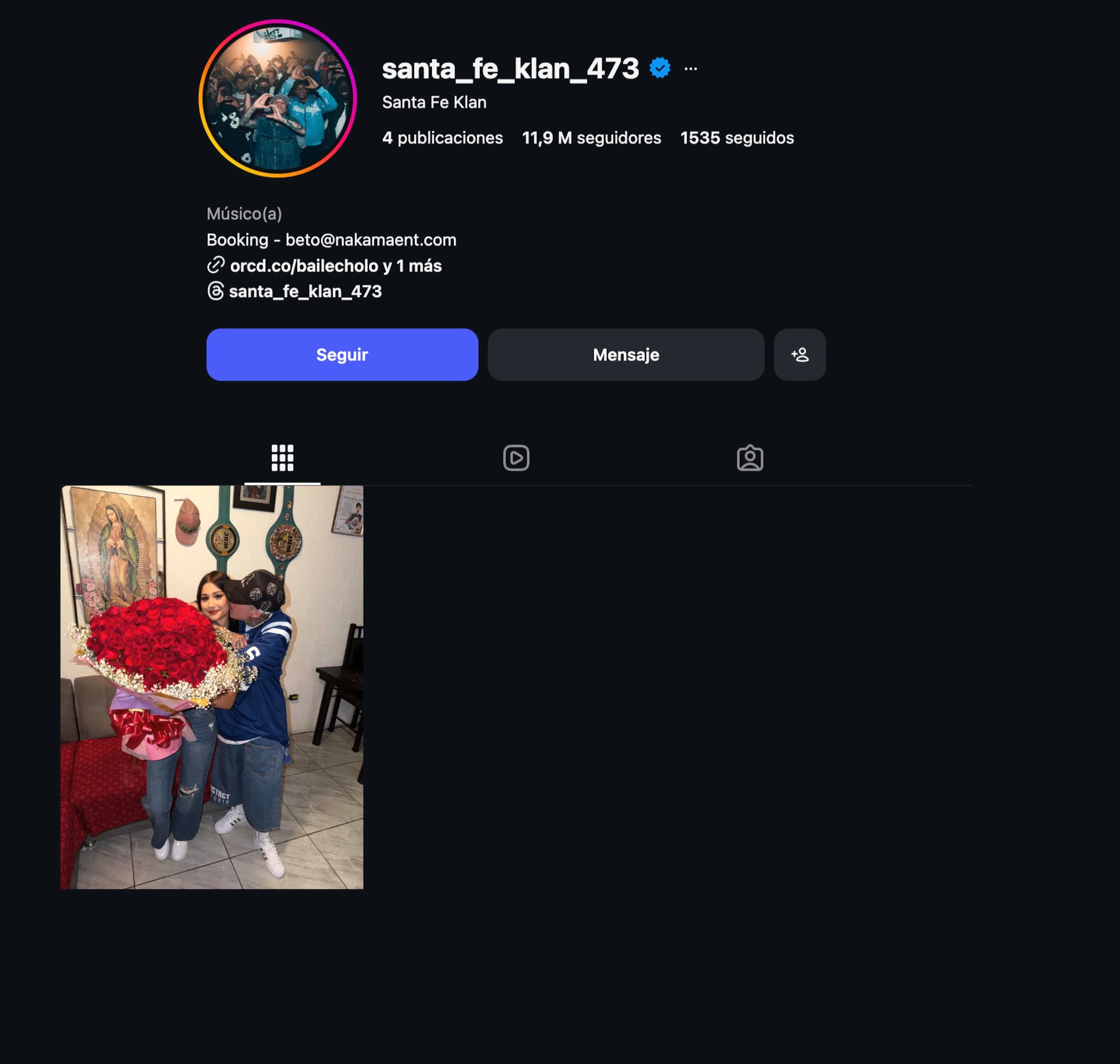 Santa Fe Klan reaparece junto a Camila Zamorano