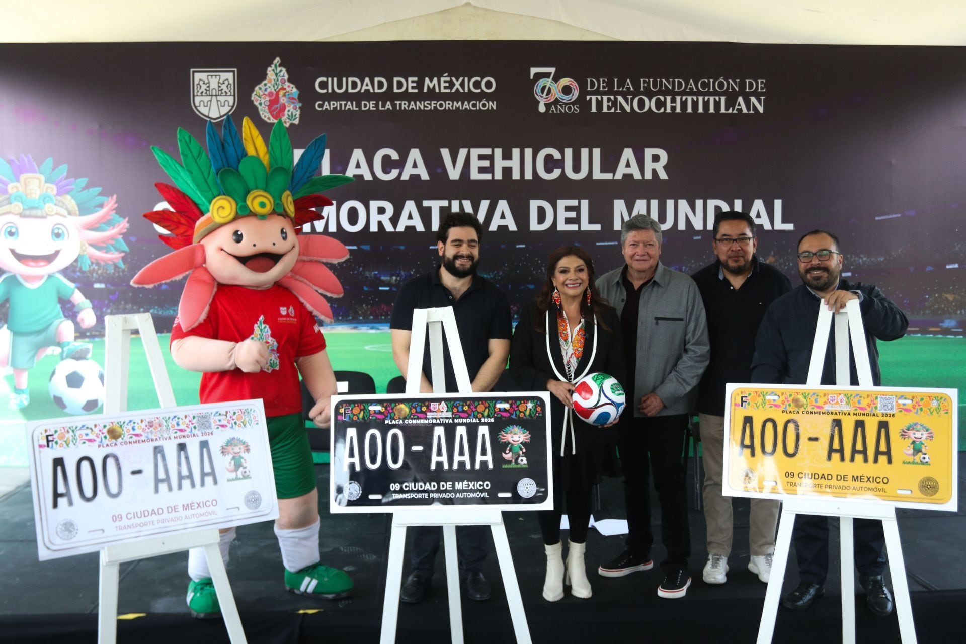 Placa conmemorativa del Mundial CDMX