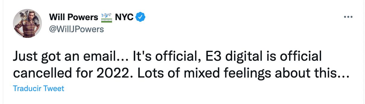 Cancelación E3 2022