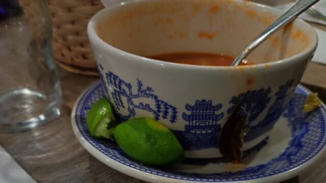 Sopa de verduras de Sanborns