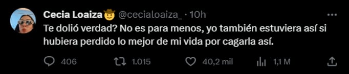 Cecia Loaiza le manda una indirecta a Juan de Dios Pantoja