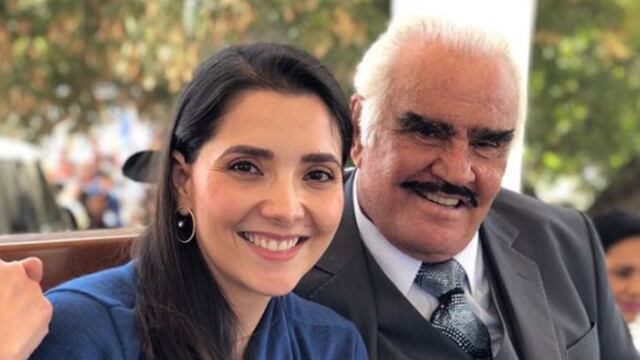 Alejandra Fernández y su papá, Vicente Fernández.